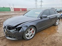 Salvage cars for sale from Copart Elgin, IL: 2014 Audi A6 Premium Plus
