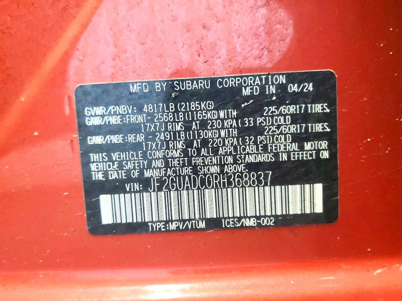 2024 Subaru Crosstrek Premium