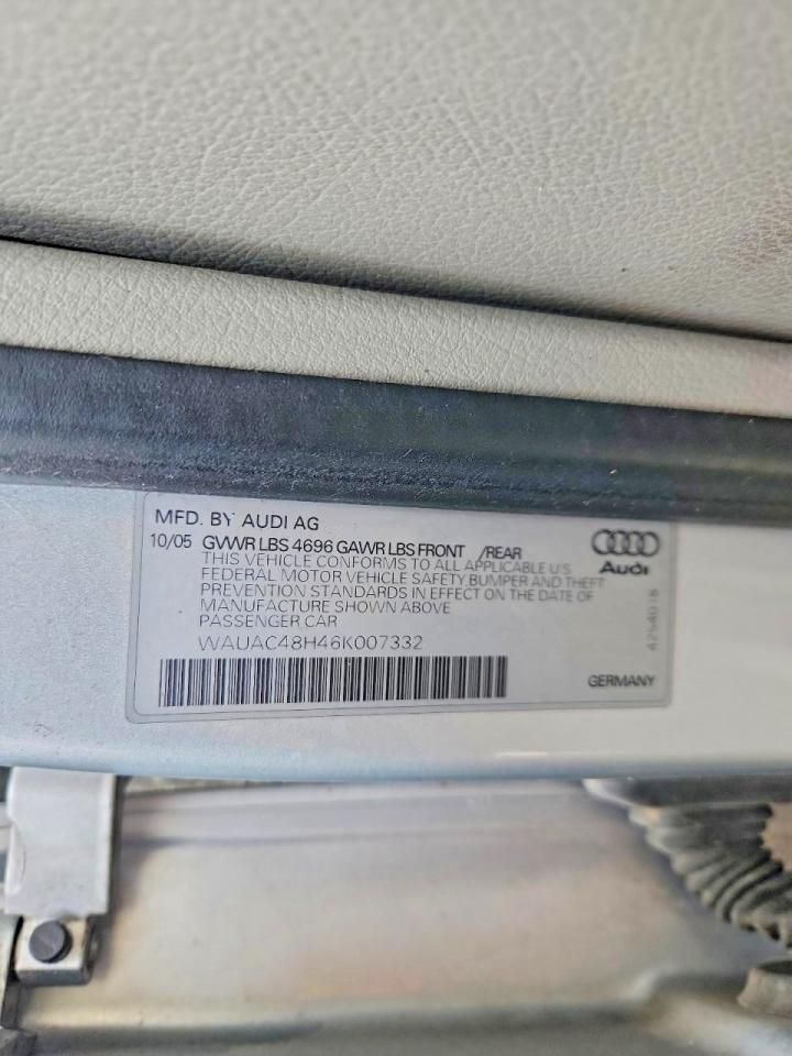 2006 Audi A4 1.8 Cabriolet