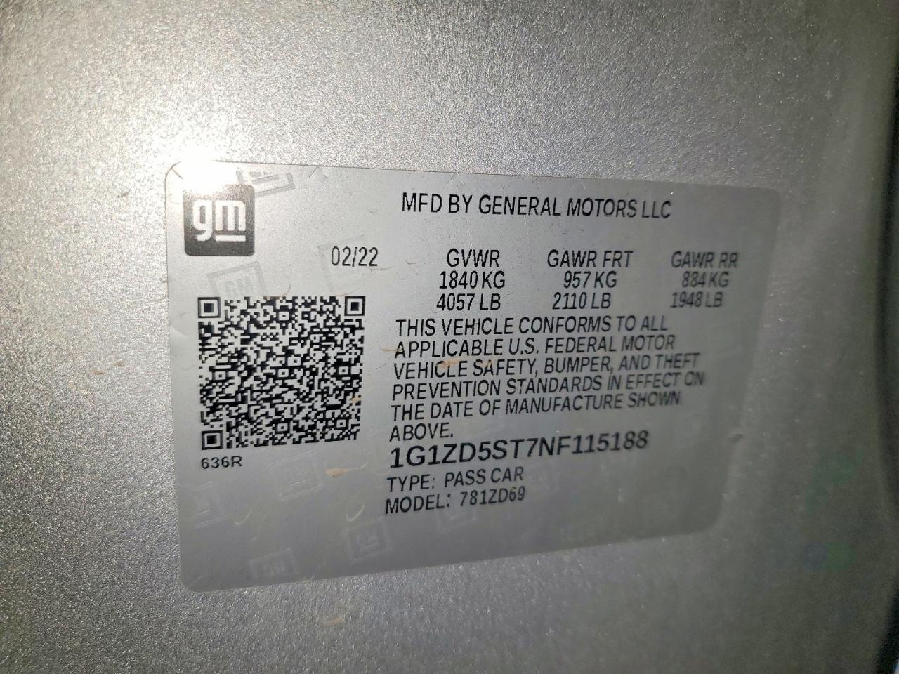 2022 Chevrolet Malibu lt