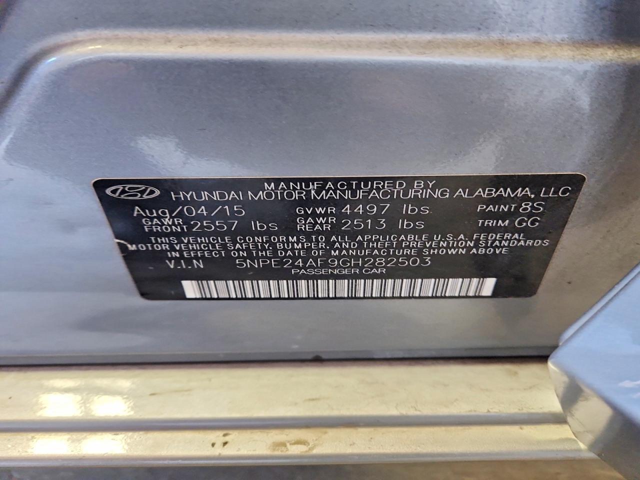 2016 Hyundai Sonata se