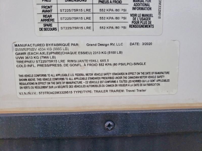 2021 Grand Design Reflection