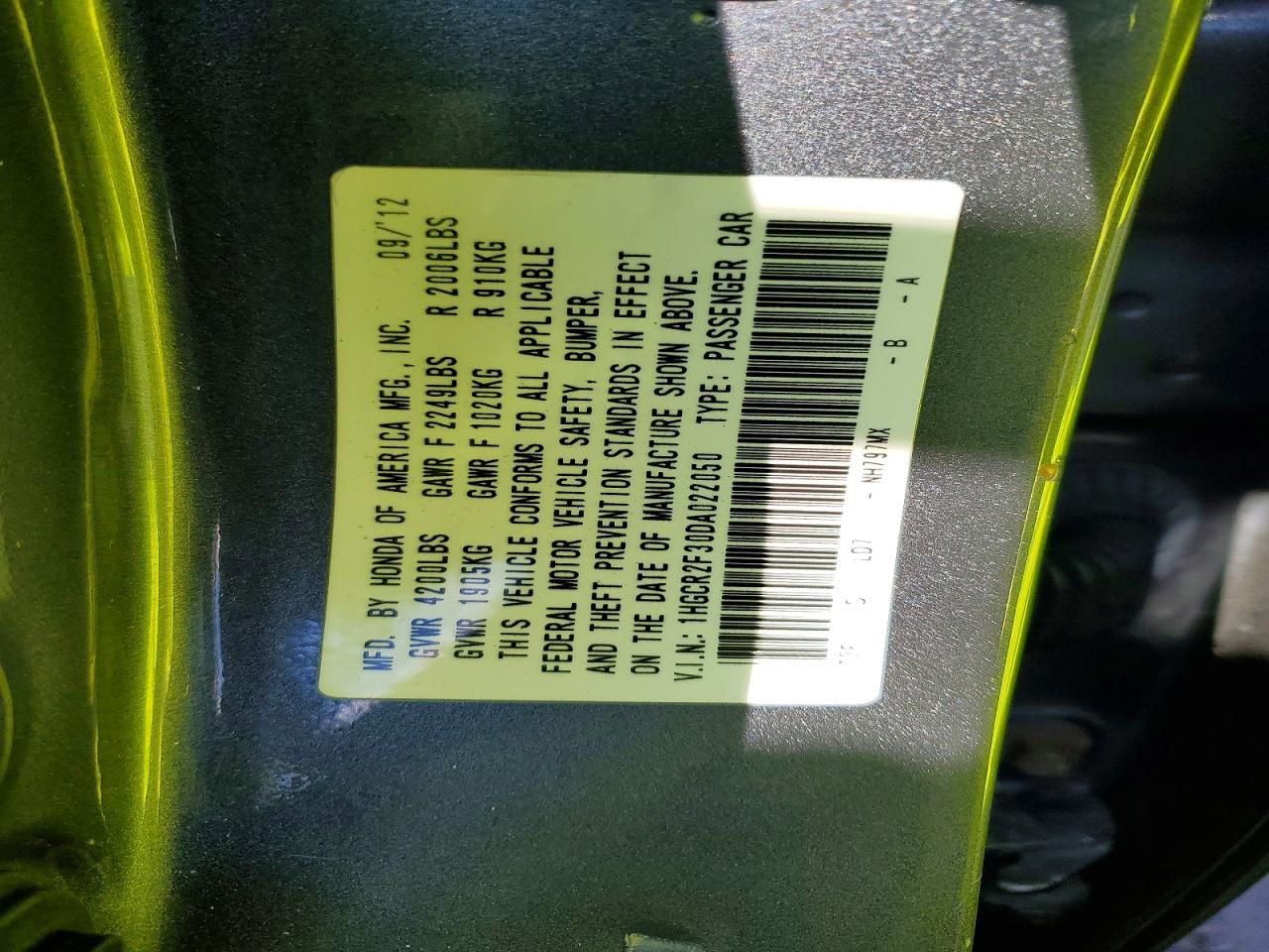 2013 Honda Accord lx