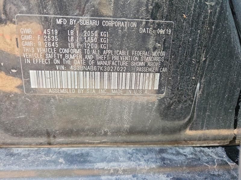 2019 Subaru Legacy 2.5i