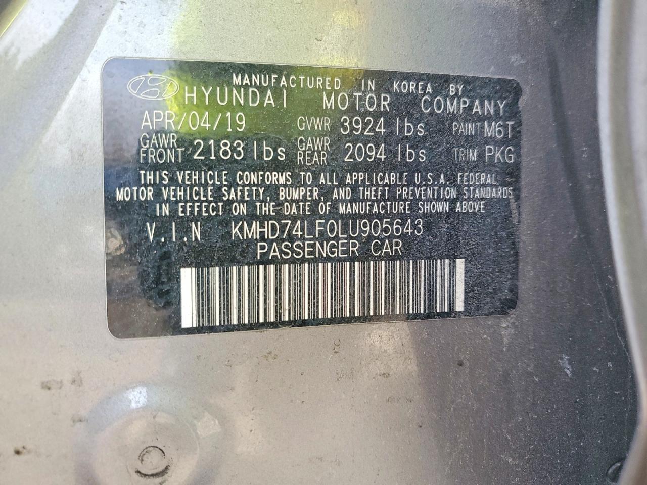 2020 Hyundai Elantra se
