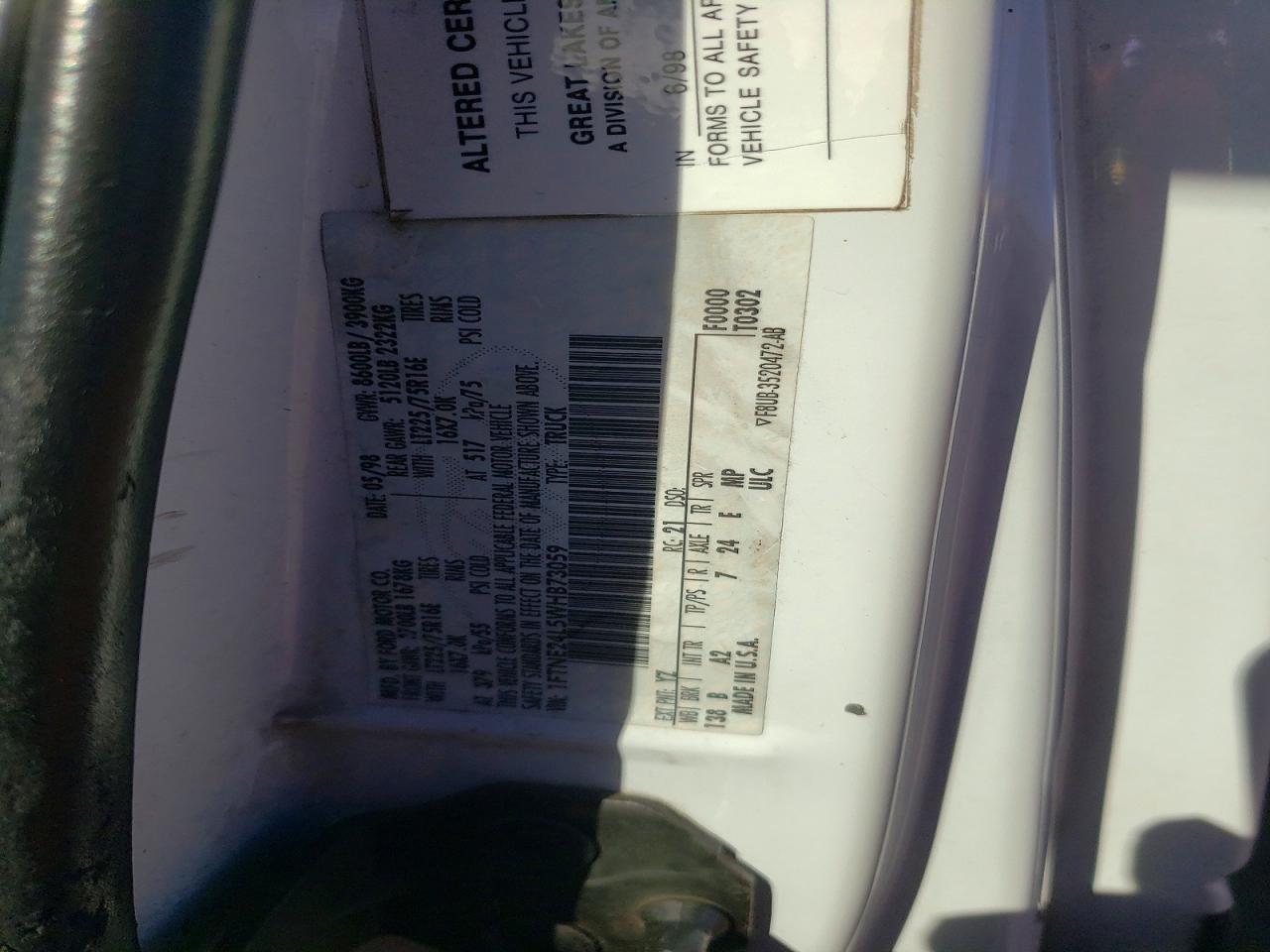 1998 Ford Econoline E250 van