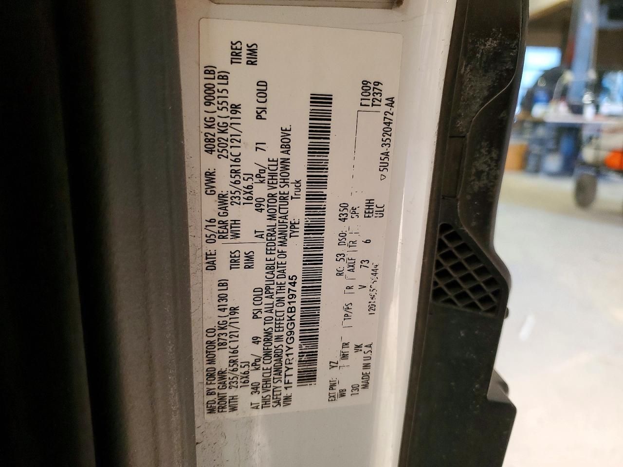 2016 Ford Transit T-250