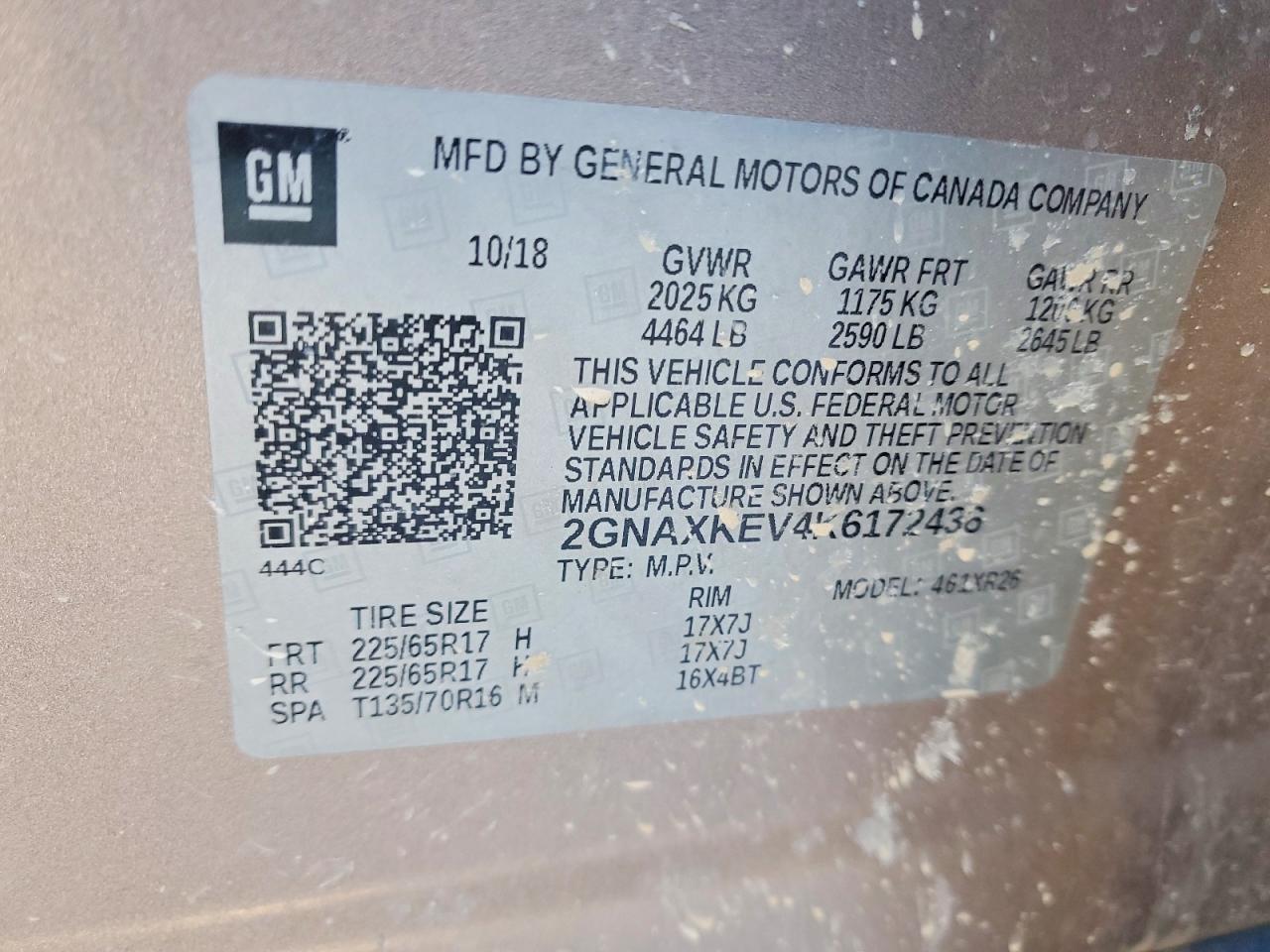 2019 Chevrolet Equinox lt