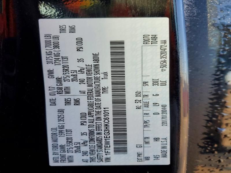 2017 Ford F150 Supercrew