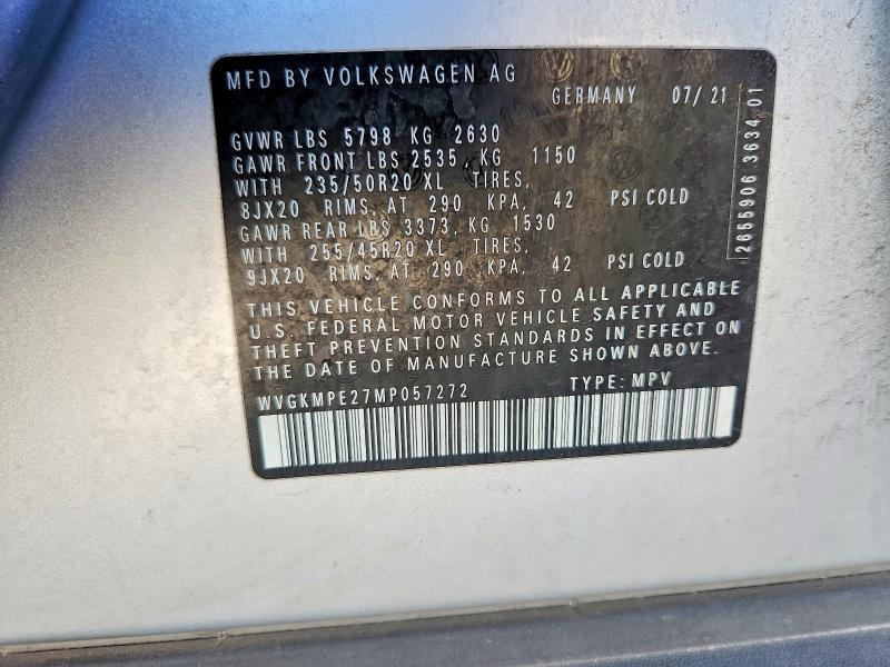 2021 Volkswagen Id.4 pro s