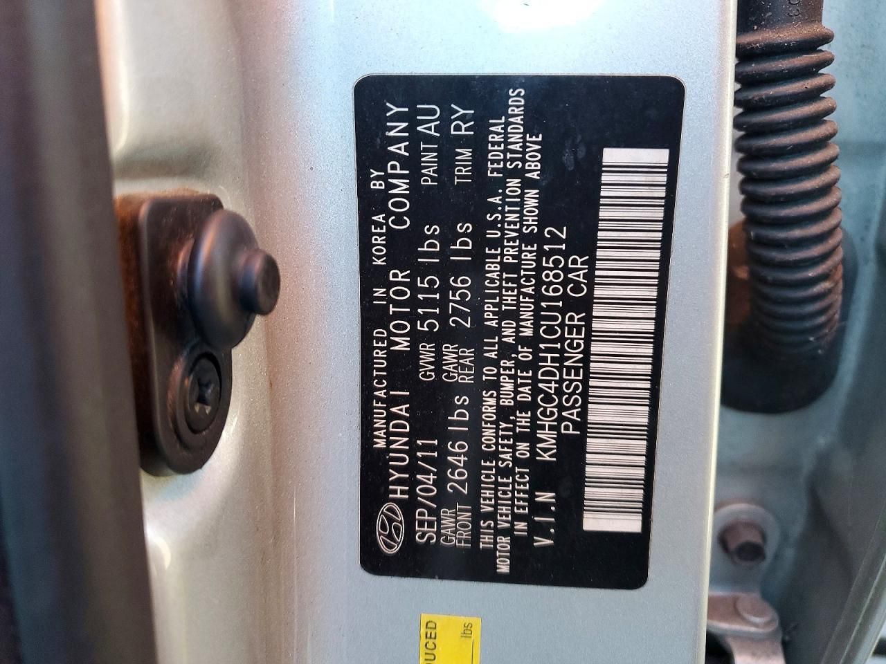 2012 Hyundai Genesis 5.0l