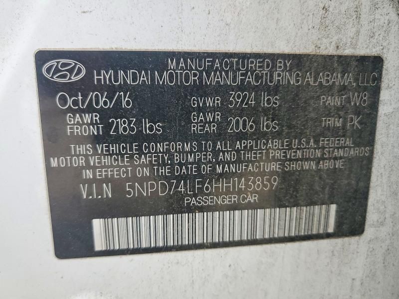 2017 Hyundai Elantra se