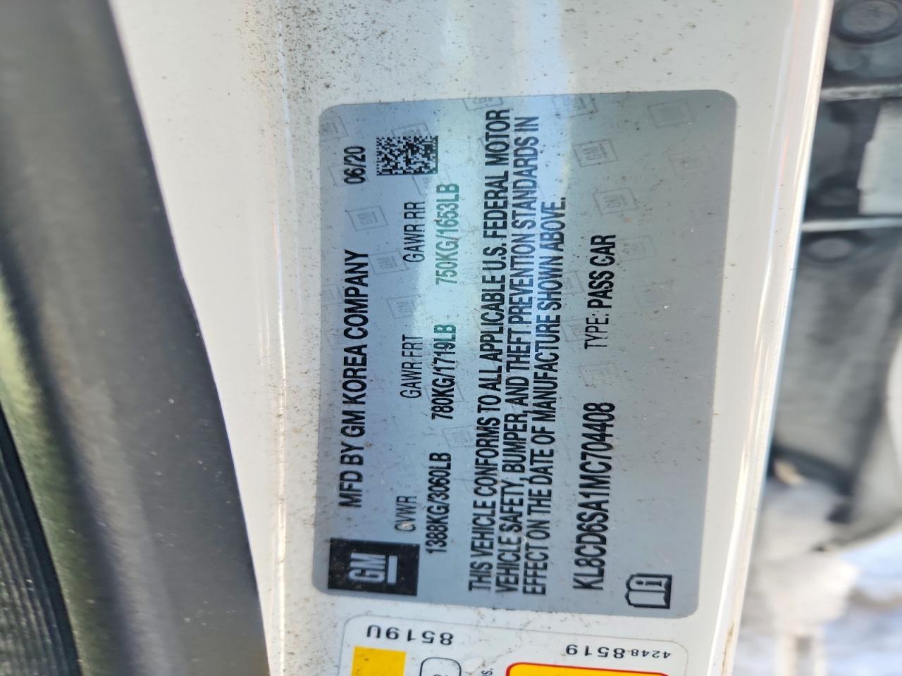 2021 Chevrolet Spark 1LT