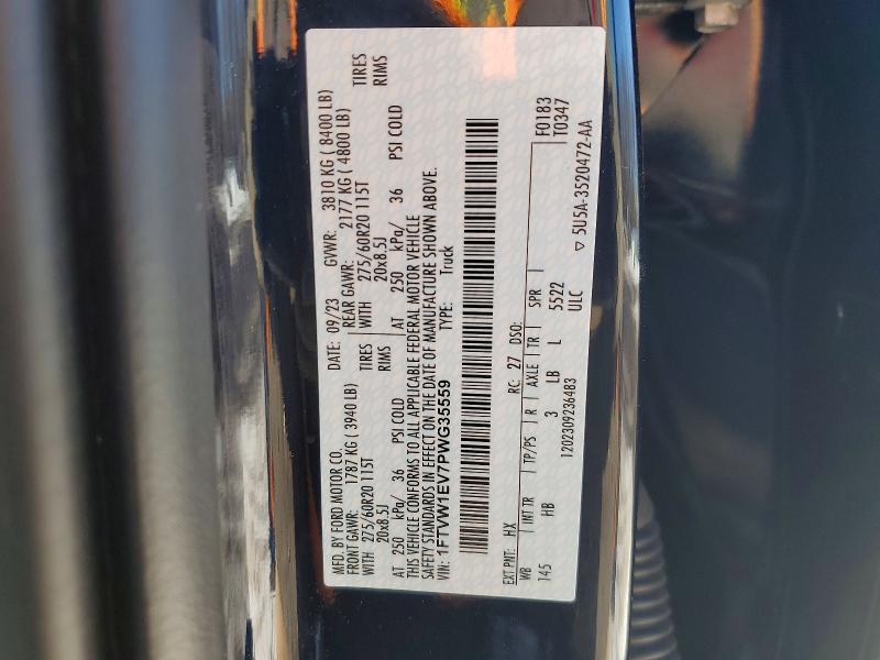 2023 Ford F150 Lightning pro