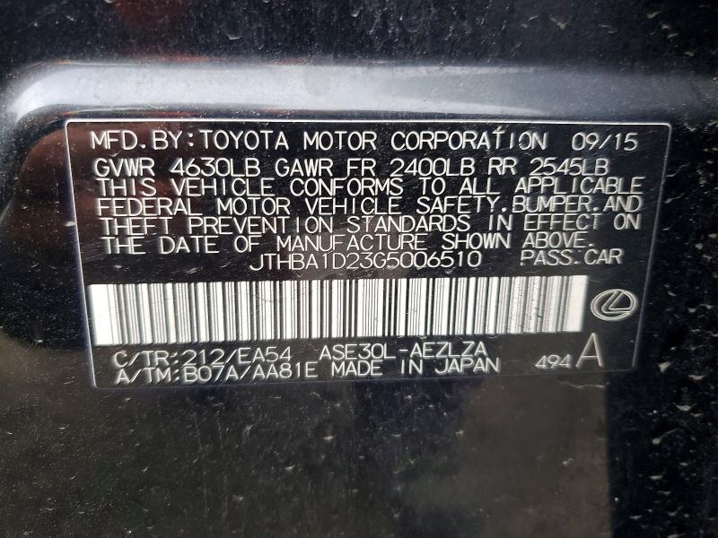 2016 Lexus Is 200t Base
