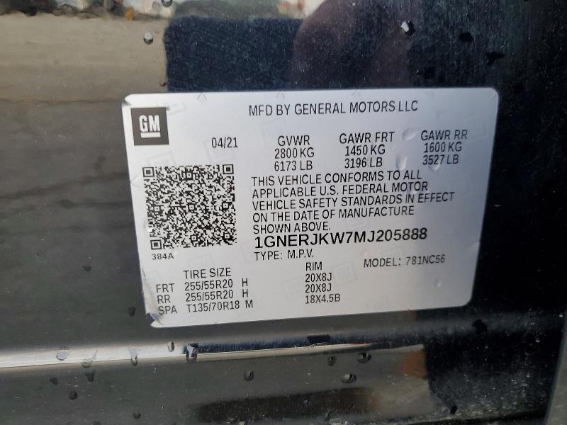 2021 Chevrolet Traverse rs