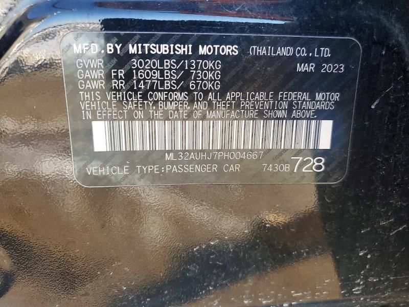 2023 Mitsubishi Mirage es