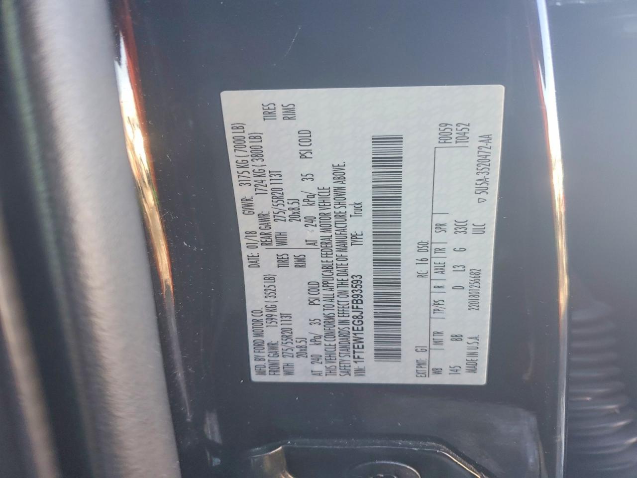 2018 Ford F150 Supercrew