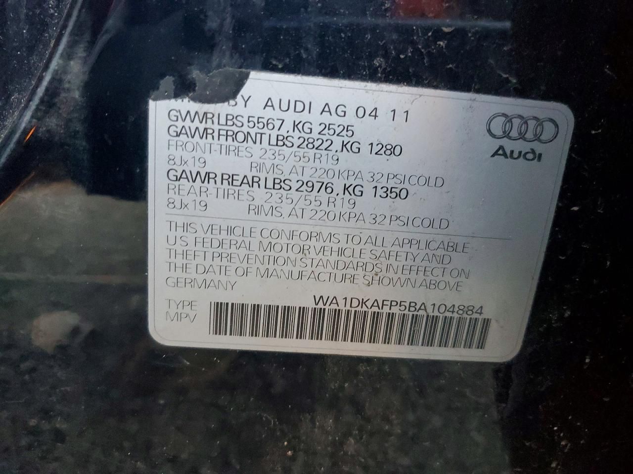 2011 Audi Q5 Premium Plus
