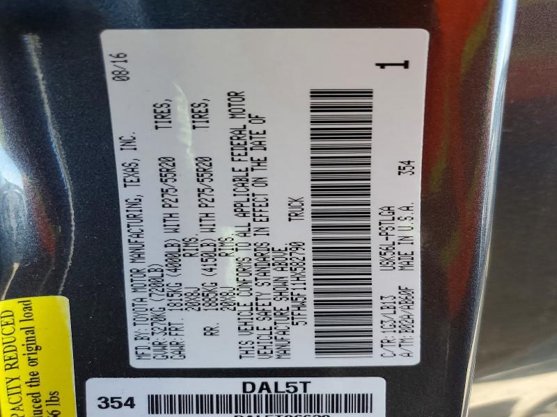 2017 Toyota Tundra Crewmax Limited