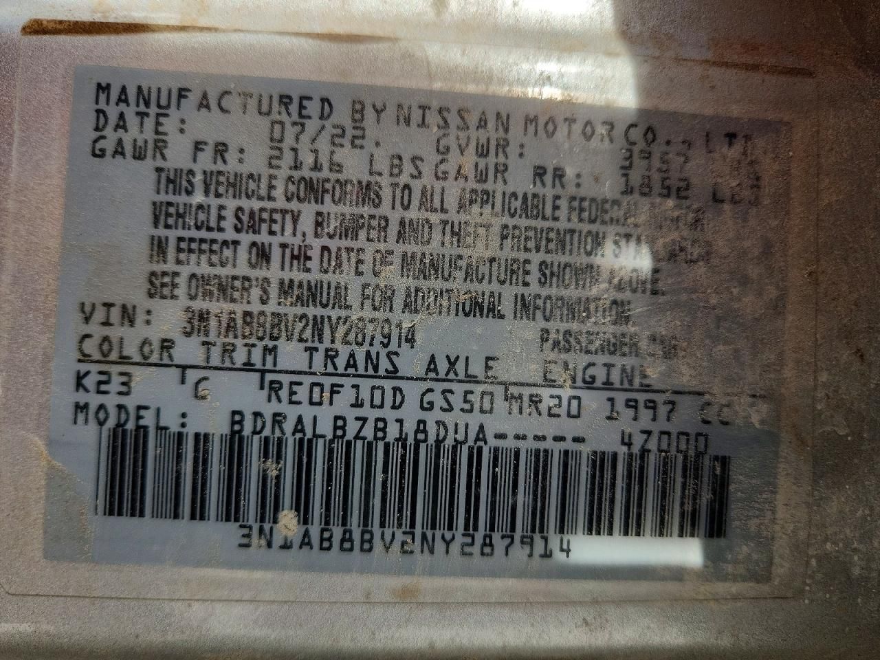 2022 Nissan Sentra s