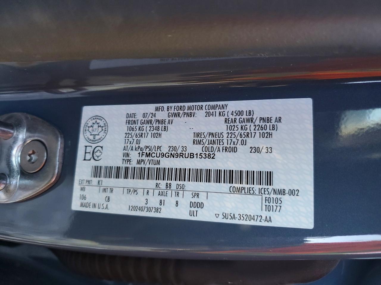 2024 Ford Escape Active