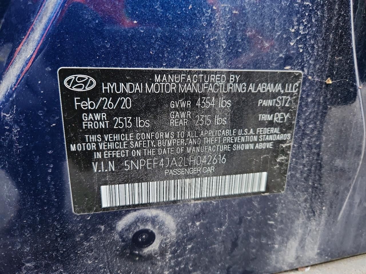 2020 Hyundai Sonata sel