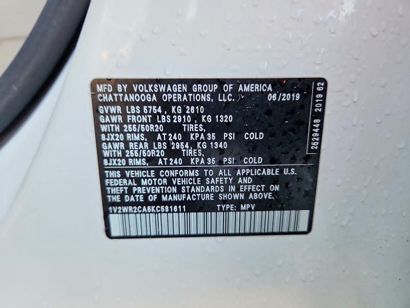 2019 Volkswagen Atlas se