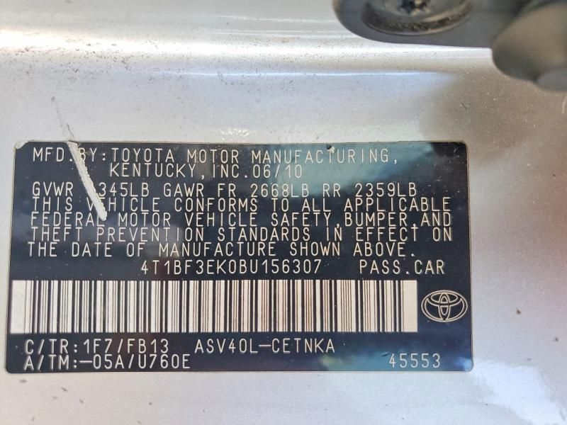 2011 Toyota Camry Base