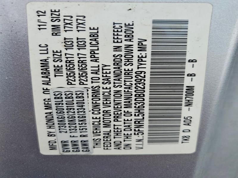 2013 Honda Odyssey exl