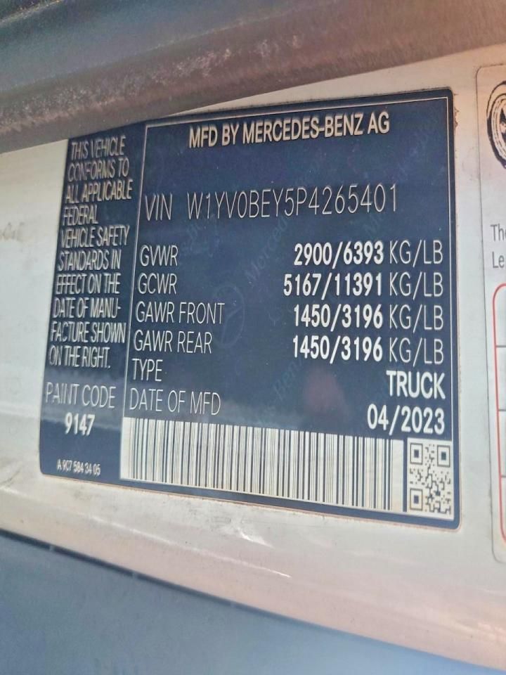 2023 Mercedes-Benz 2023 Mercedes Benz Metris Utility / Service Van