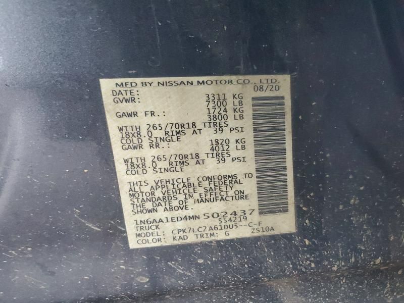 2021 Nissan Titan sv