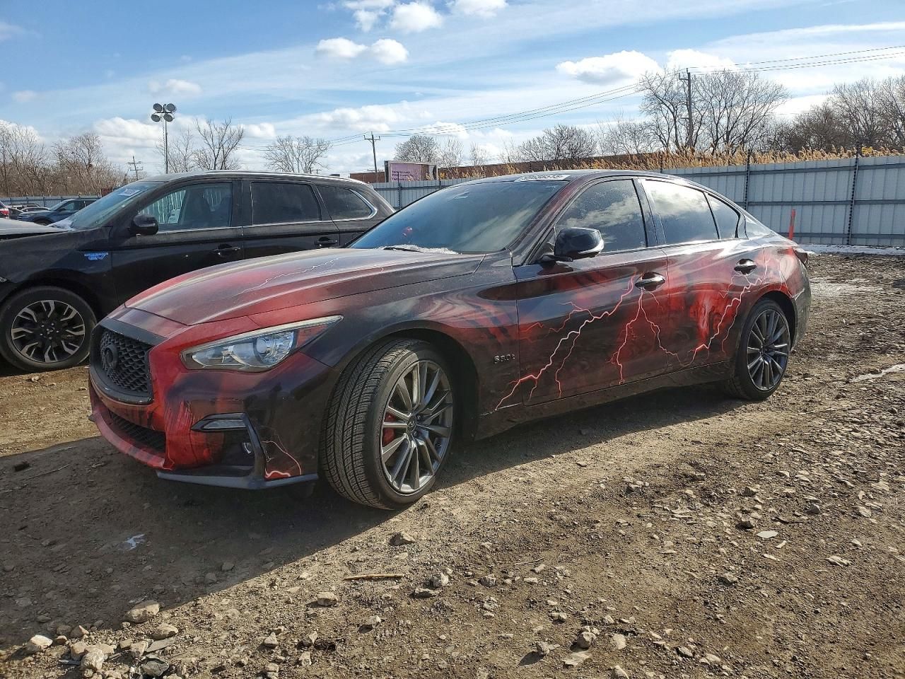 2018 Infiniti Q50 red Sport 400