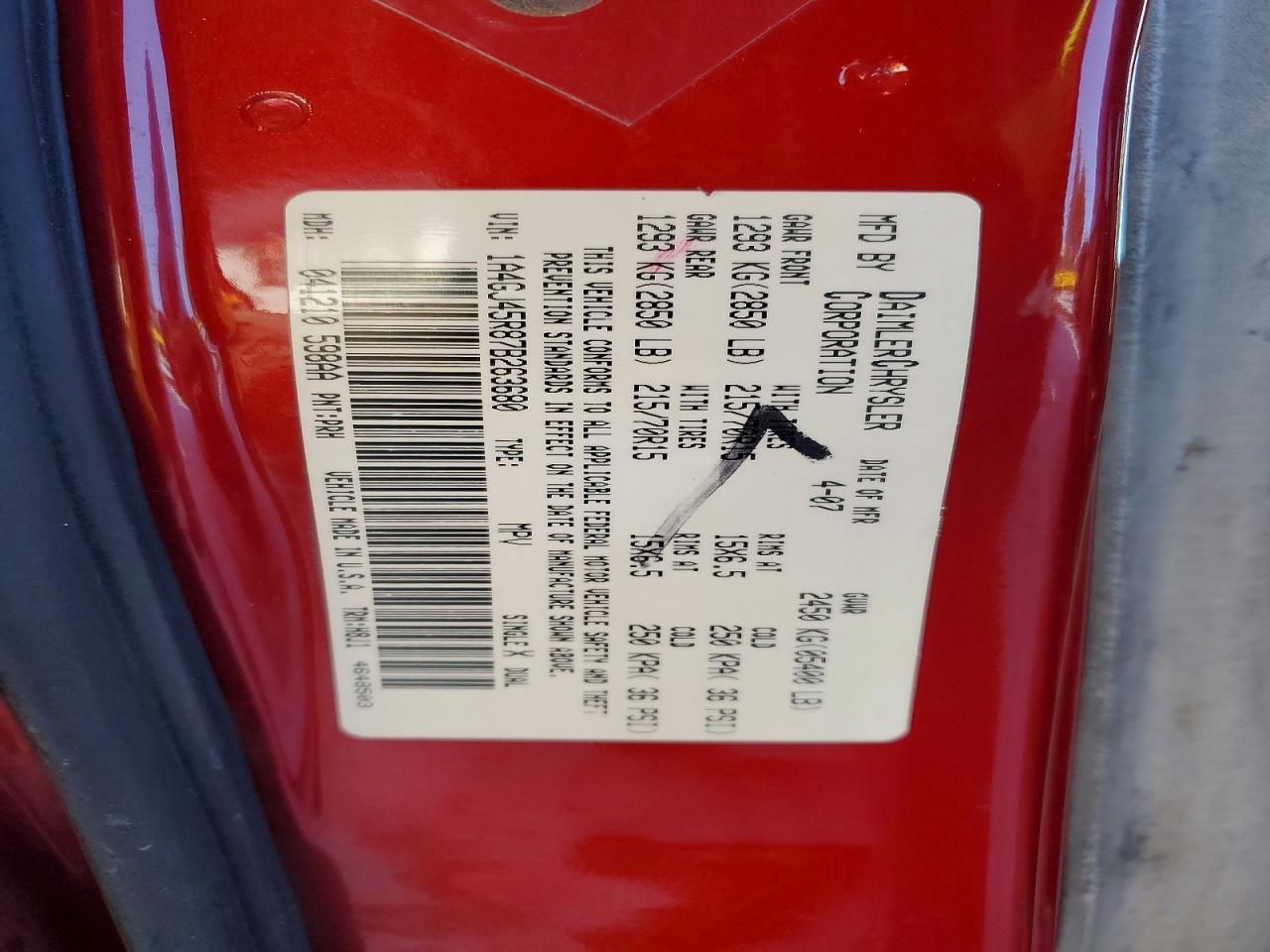 2007 Chrysler Town & Country lx