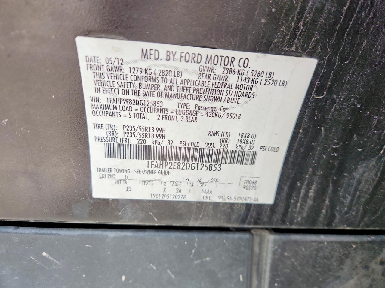 2013 Ford Taurus sel