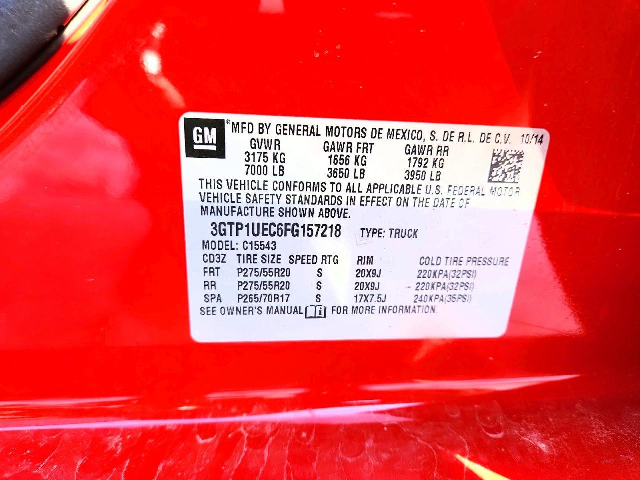 2015 GMC Sierra C1500 sle