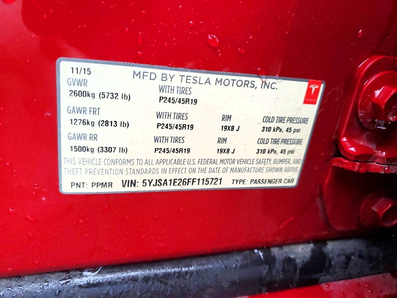 2015 Tesla Model s