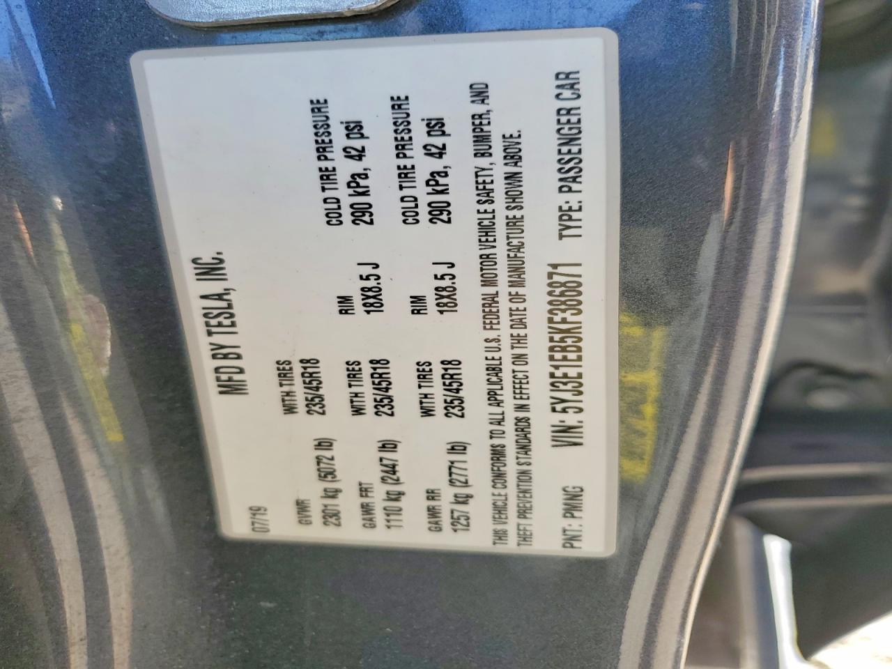 2019 Tesla Model 3