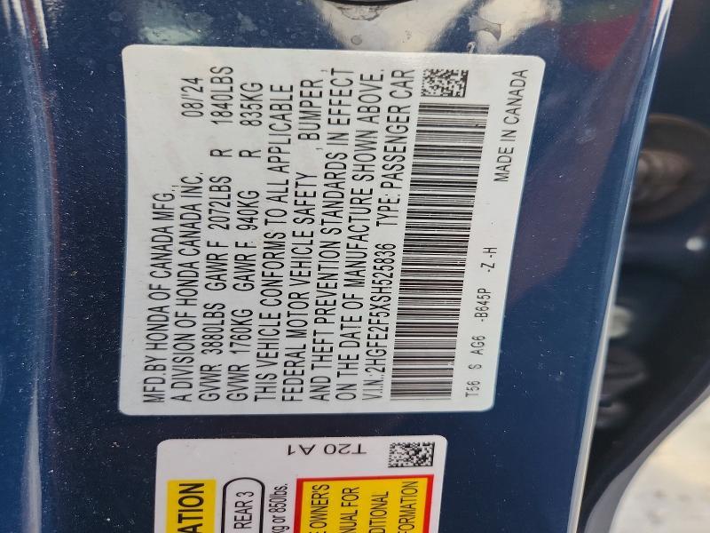2025 Honda Civic Sport