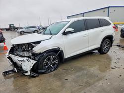 Salvage cars for sale from Copart Haslet, TX: 2019 Toyota Highlander le