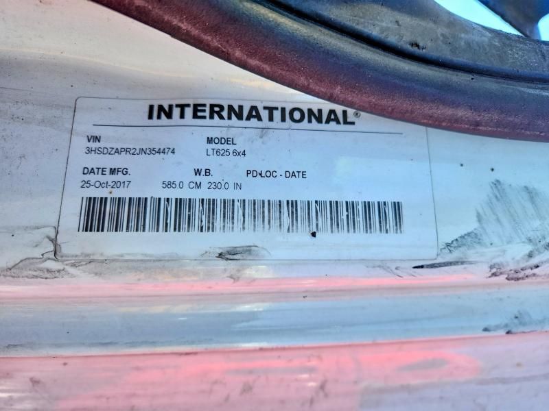 2018 International LT625