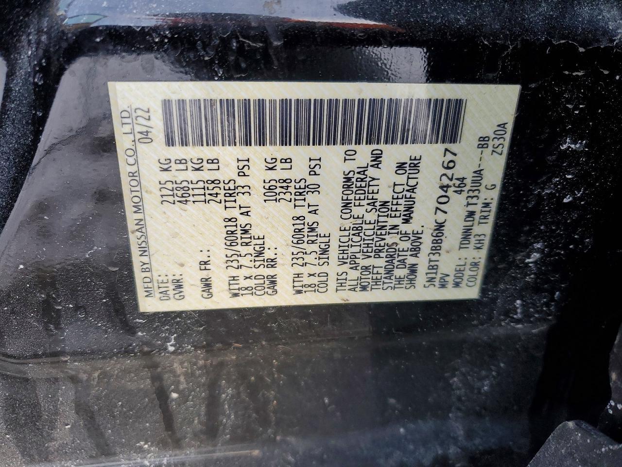 2022 Nissan Rogue sv