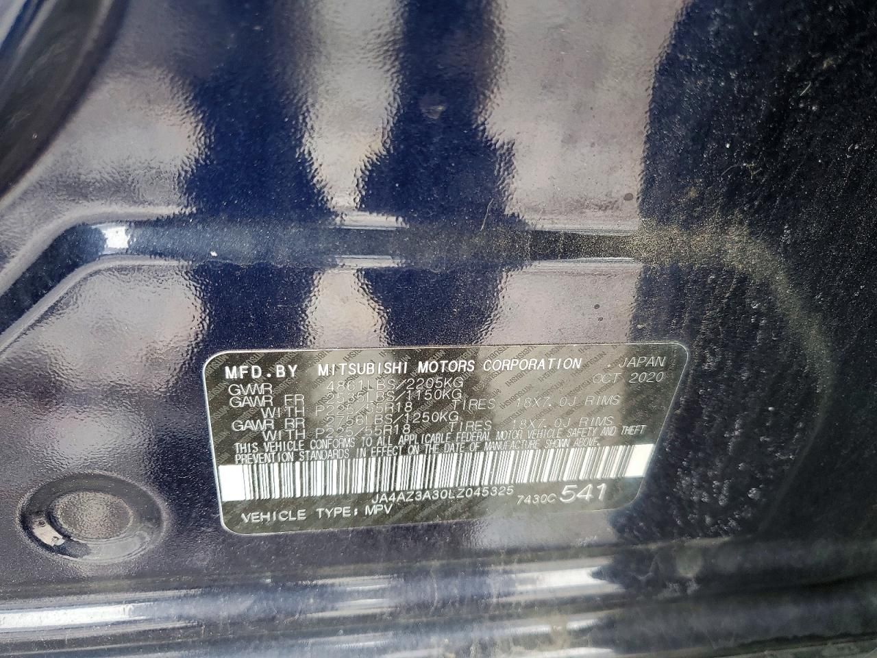 2020 Mitsubishi Outlander se