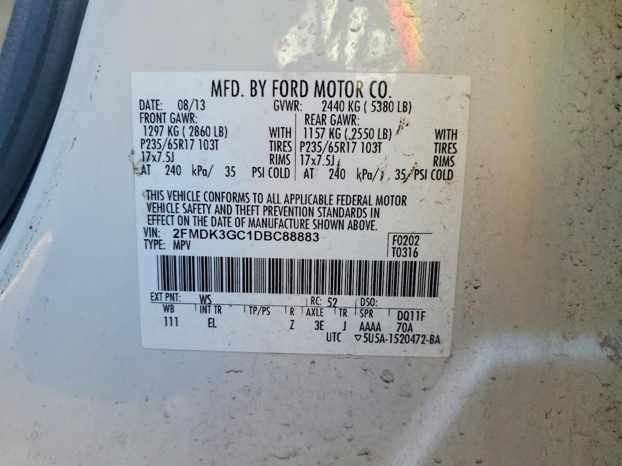 2013 Ford Edge se