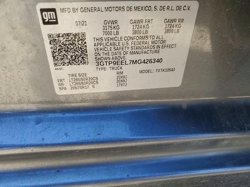 2021 GMC Sierra K1500 AT4