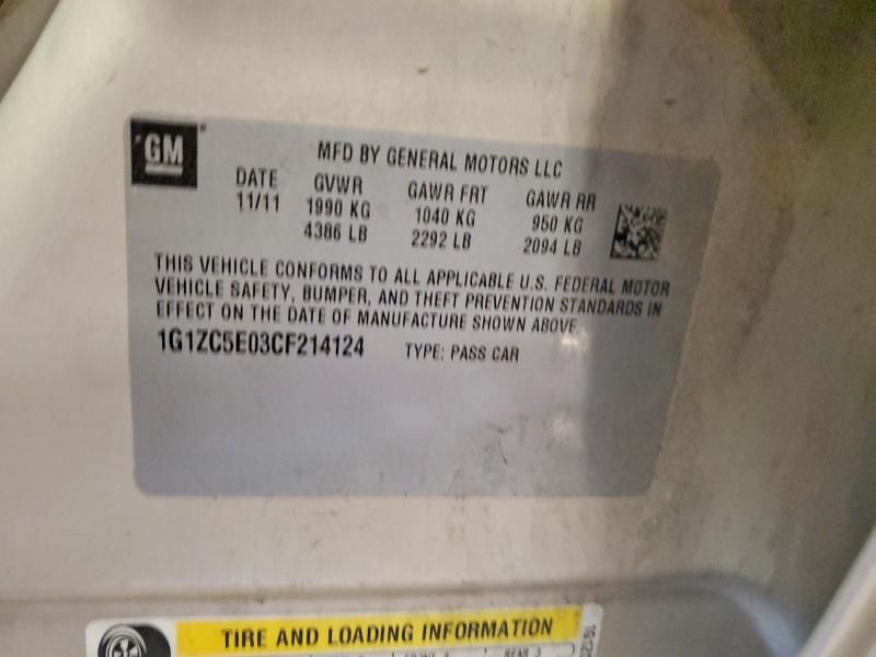 2012 Chevrolet Malibu 1LT