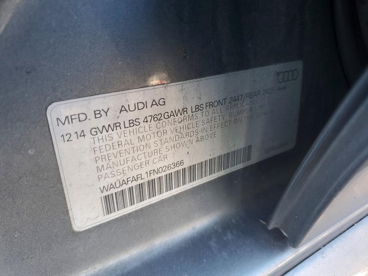 2015 Audi A4 Premium