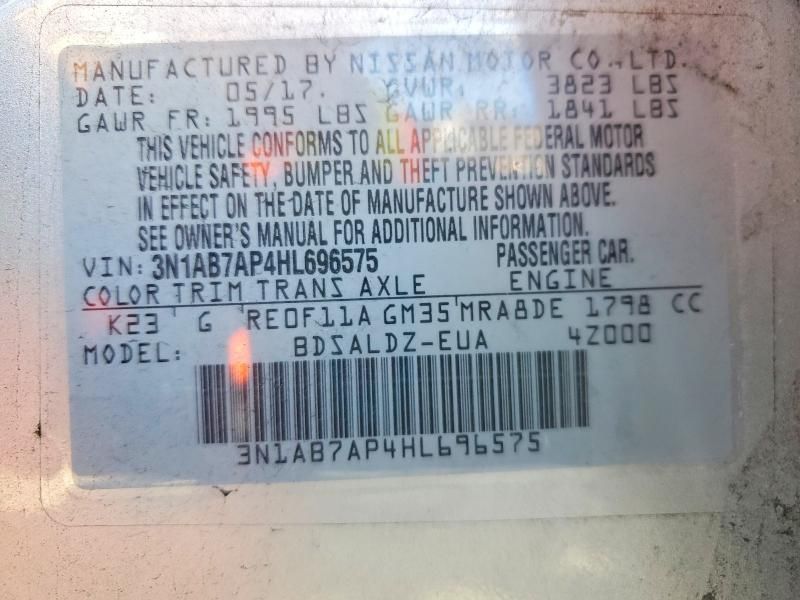 2017 Nissan Sentra s