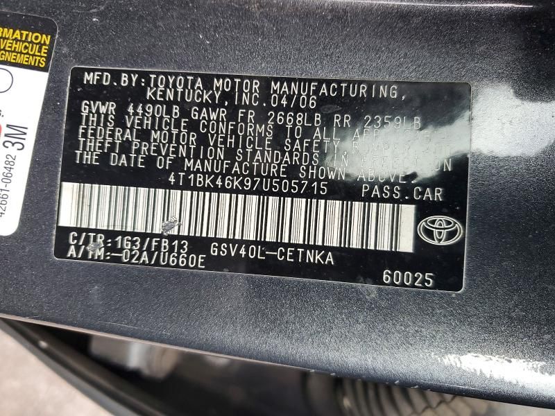 2007 Toyota Camry le