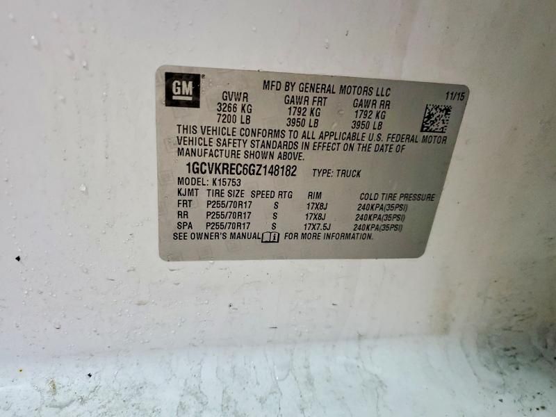 2016 Chevrolet Silverado K1500 LT